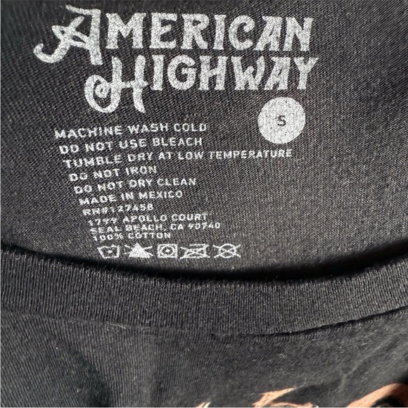 Hell On Heels Muscle T Rolled-Sleeve Black Orange Women’s Sz S Country Boot Rope - Picture 5 of 5